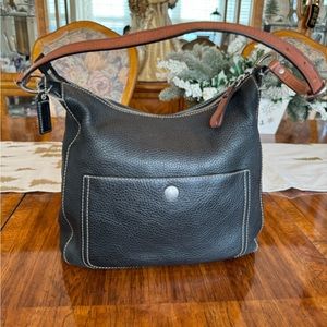 Black Leather Shoulder Bag